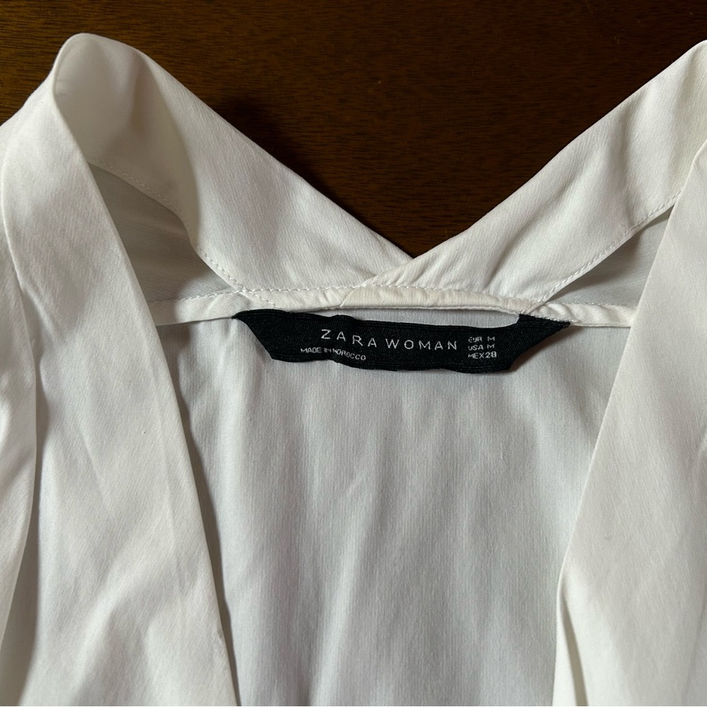 Zara White Women's Blouse - Picture 2 of 4